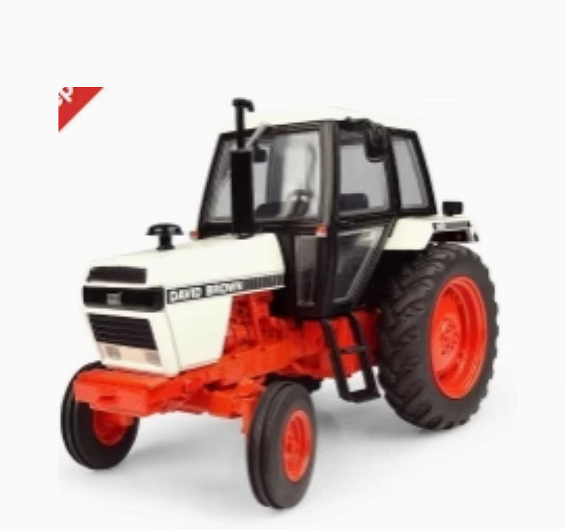 1:32 UH CASE DAVID BROWN 1490-2WD Tractor Farm Vehicle Machine Diecast Model