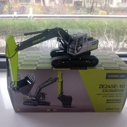 1:43 ZOOMLION ZE245E-10 Excavator Construction Machinery Vehicle Diecast Model