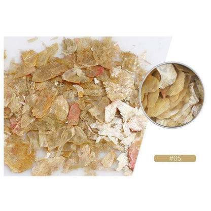 Nail Art Decoration Irregular Mica Sequins Marble Shell Flakes Glitter Slice DIY