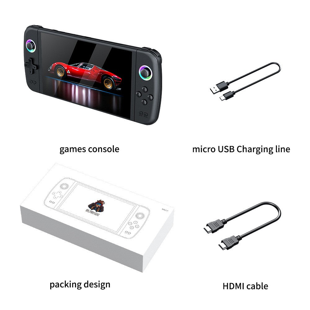 M27 large screen handheld game console connected to TV home video 64/128/256GB