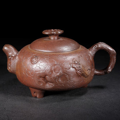 Vintage Chinese Yixing Purple Clay Teapot Zisha Ceremony Fashion Gift Teaware