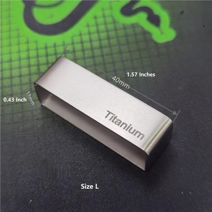 Pure Titanium Belt Loop Keeper Strap Ring Men's Belt Buckle Matte Leather Craft
