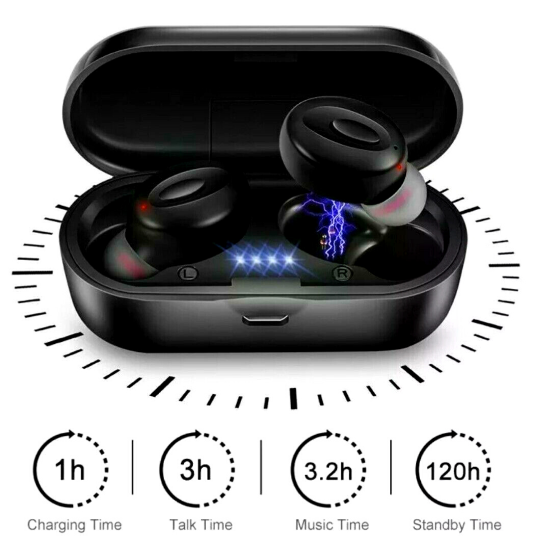 Waterproof Bluetooth 5.0 Earbuds Headphones Wireless Headset Noise Cancelling US