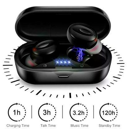 Waterproof Bluetooth 5.0 Earbuds Headphones Wireless Headset Noise Cancelling US