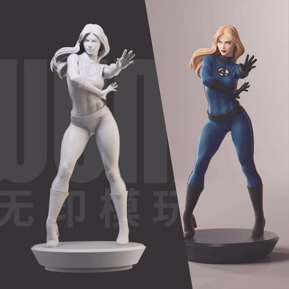 1/24 resin figure model kit Invisible Woman Unassembled unpainted