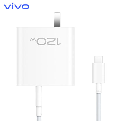 Original vivo 120W Dual Type-C Multi-port Flash Charge Charger Kit with 1m Cable
