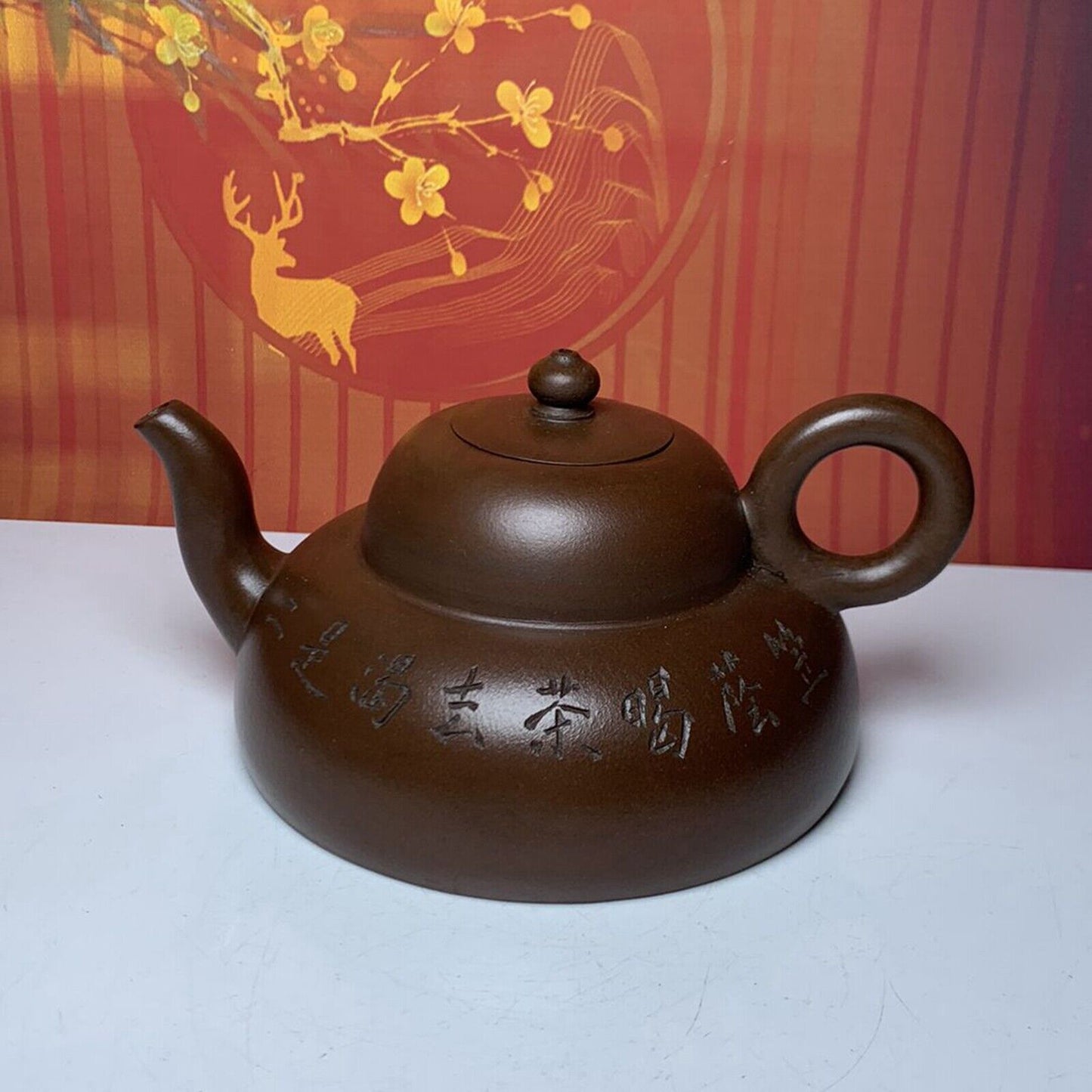 Vintage Chinese Yixing Purple Clay Teapot Zisha Ceramic Gourd Teaware Collection
