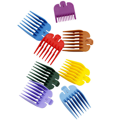 8PCS Universal Hair Clipper Limit Comb Trimmer Guard Combs Accessory For WAHL