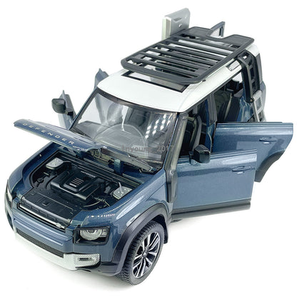 1/24 Land Rover Defender 110 Model Car Diecast Toy Cars Boys Toys Kids Gift Blue