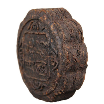 100g Ripe Pu'er Yunnan Moon Cake Style Aged Festive Gift Tea Single Pack Tea