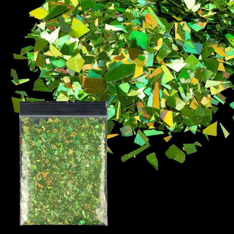 Nail Art Decor 10g Holographic Irregular Sequins Glitter Sparkly Colorful Flakes