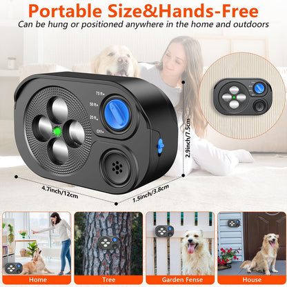 Automatic ultrasonic safety bark stop device, dog trainer, anti barking device,