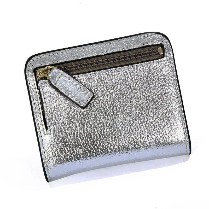 Fashion Leather Wallet Mini Purse Small Pouch Coin Pocket Zipper 10.5*9*1CM 1 PC