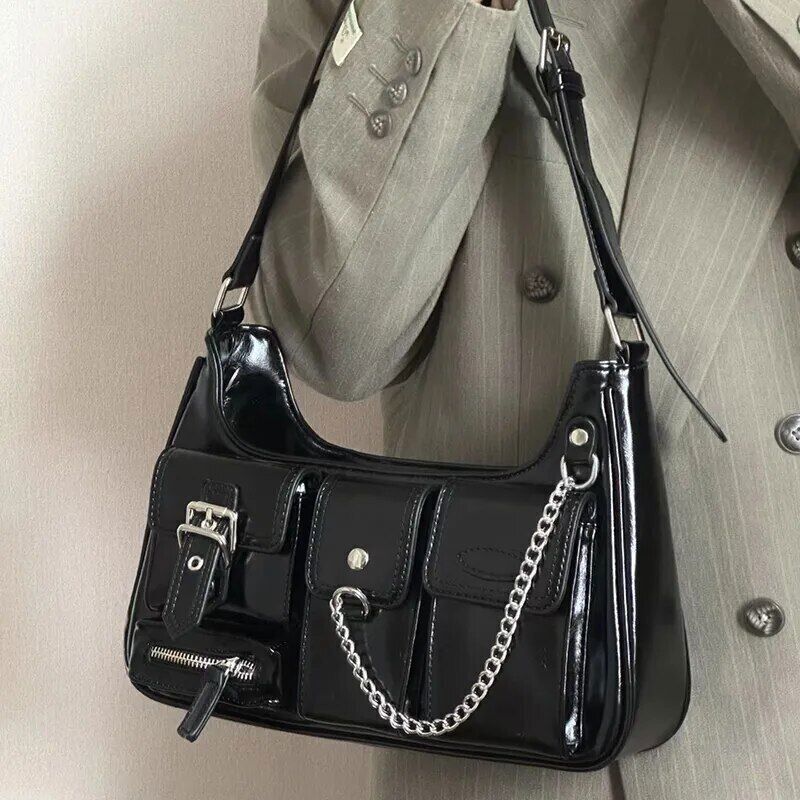 2023 Trend Chains Crossbody Shoulder Bags PU Individuality Ladies Bags