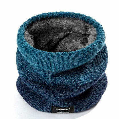 Winter Hiking Scarf Bandana Mask Cashmere Knitted Neck Warmer Face Fleece Shawl