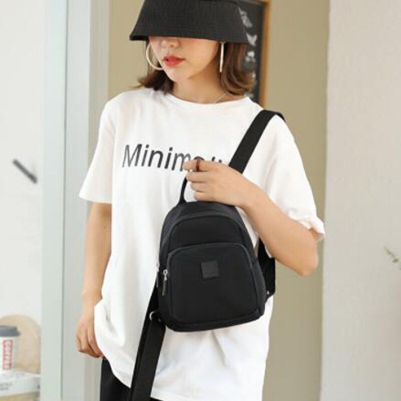 Daypack Small Backpack Nylon Back Pack Shoulder Crossbody Traveling Storage Bags