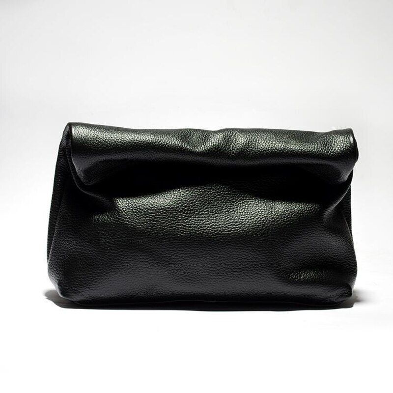 Handbag Mobile Phone Pockets Portable Leather Purse 32*28 CM Accessories Cowhide