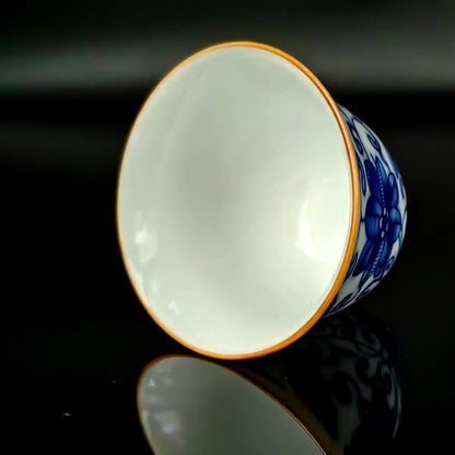 Chinese Tea Cup Ceramic Beautiful Unusual Porcelain Jingdezhen Ceremony