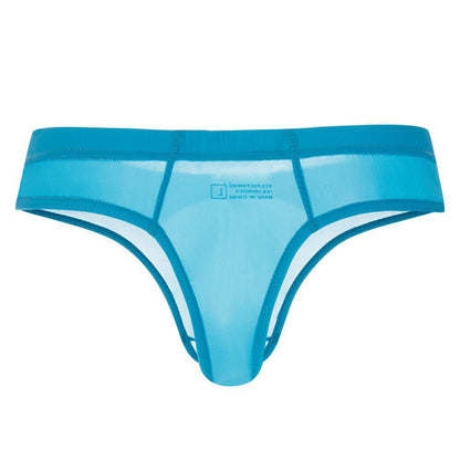 Men Sexy Ice Silk Underwear G String Underpants Panties Translucent Briefs