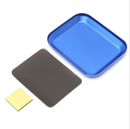 Aluminium Screw the Tray With Magnetic Pad for RC Model Cell Phone Repair Kit