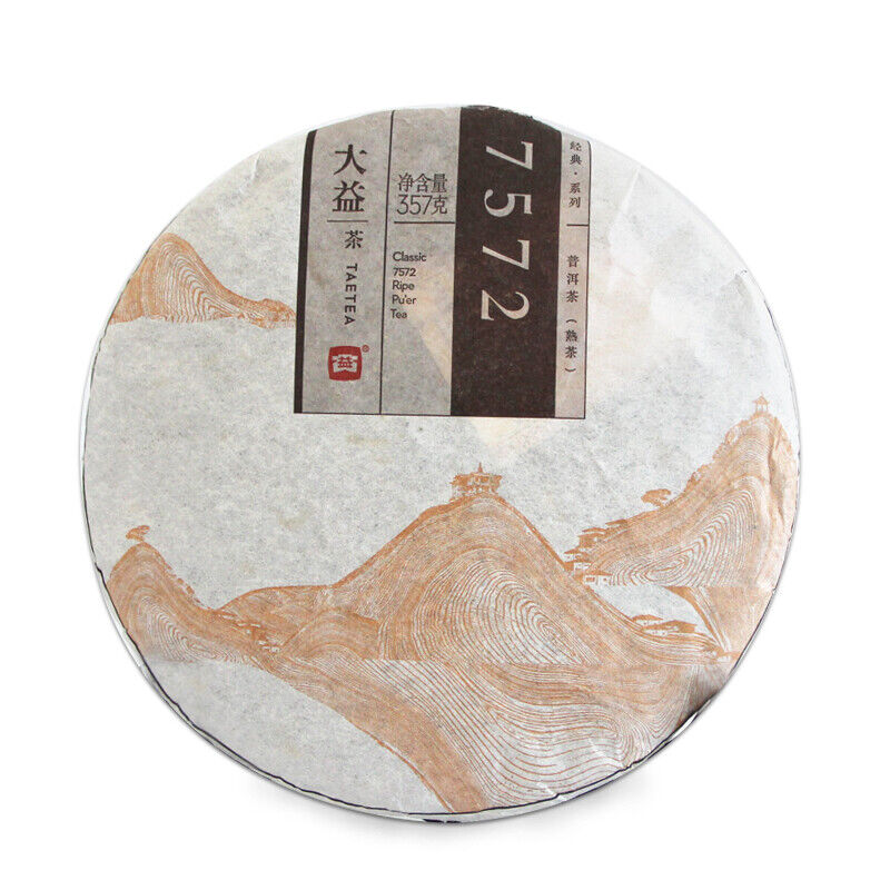 2015 TAETEA Classic 7572 Dayi Shu Puerh Menghai Tea Pu'er Ripe Puer Cake 357g