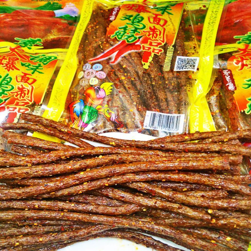 172g Chinese spicy strips snack Hot Chicken Tendon spicy strips HOT