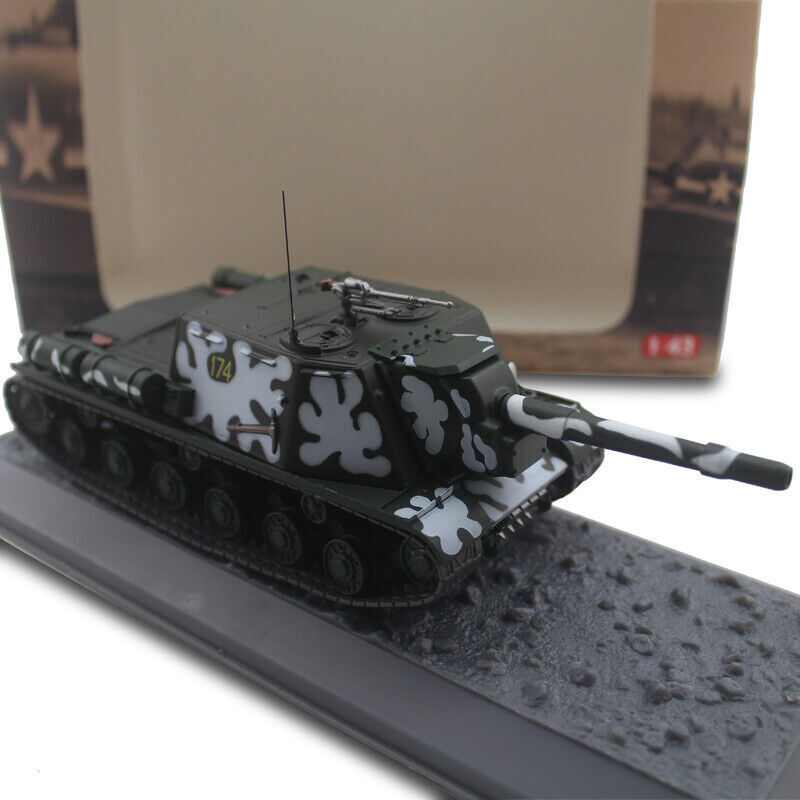1/43 Soviet Union ISU-152 RKKA Heavy Self-propelled Assault Gun Alloy Tank Model