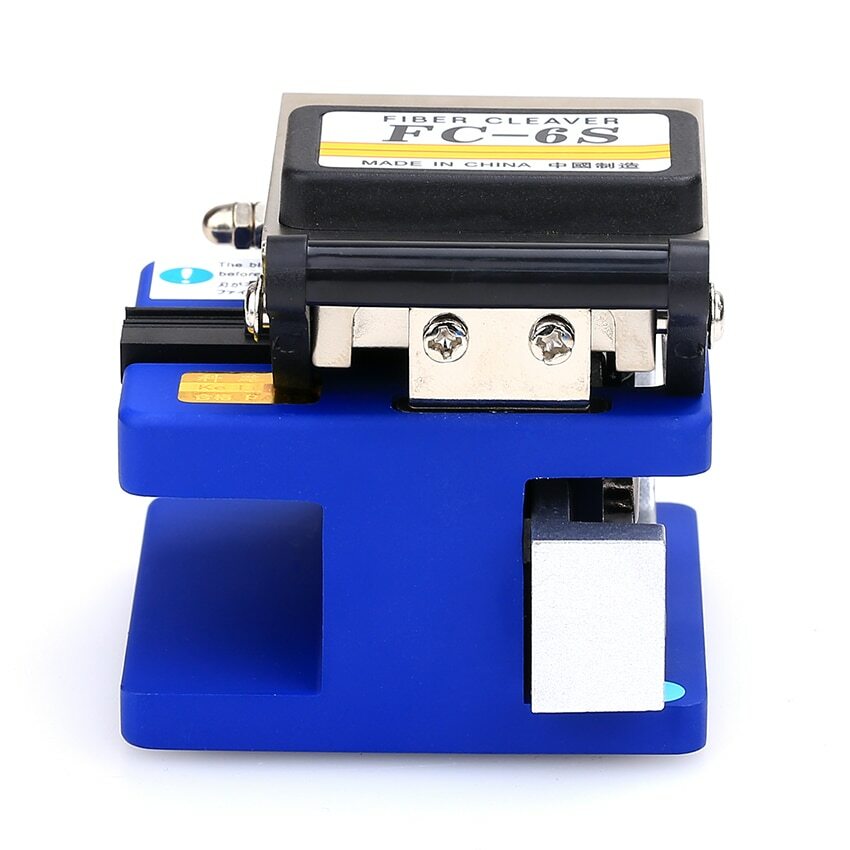 FC-6S Optic Fiber Cleaver Cutter 250um - 900um 12 Position Blade Metal Material