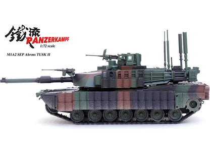 Panzerkampf1/72 U.S. M1A2 Sep TuskII M1 Military Main Battle Tank Model Ornament
