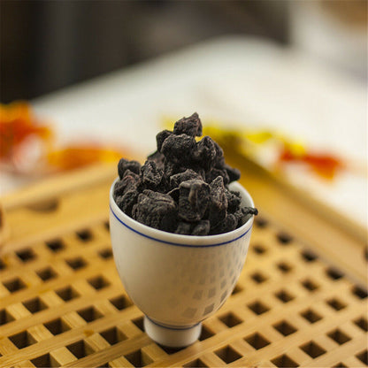 Herbal Tea Dry Dark Smoked Plum Ebony Fruit Nut Natural Eatable Flower Tea