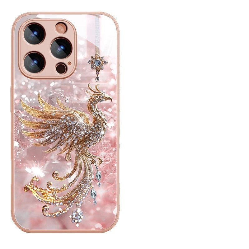 Phoenix Premium Glass Shockproof Case for iPhone 17 Pro Max / 16 / 15 / 14