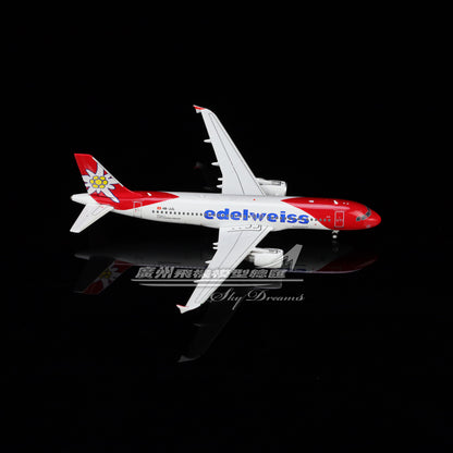 1:400 Phoenix Edelweiss AIRBUS A320 Passenger Airplane Diecast Aircraft Model