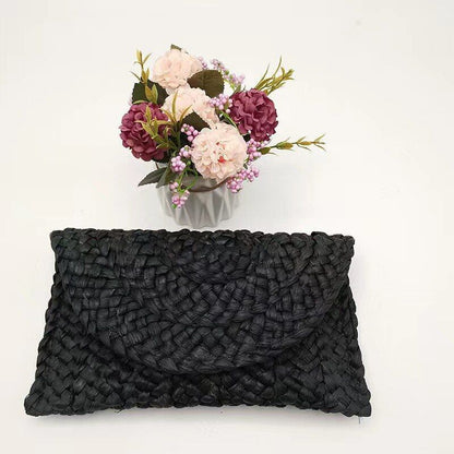 Woven Bag Clutch Bag Large-clip Handmade Bag Mobile Phone Coin Purse 27*16*2CM