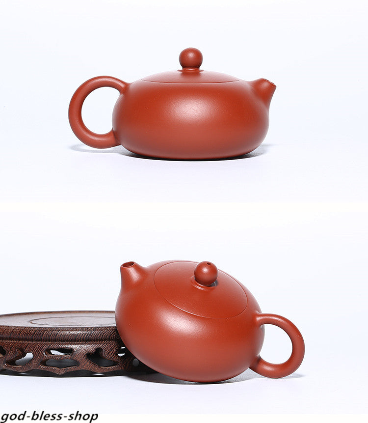 3.4oz Real Yixing Zisha Teapot Handmade Dahongpao Clay Ball Shaped Infuser Xishi