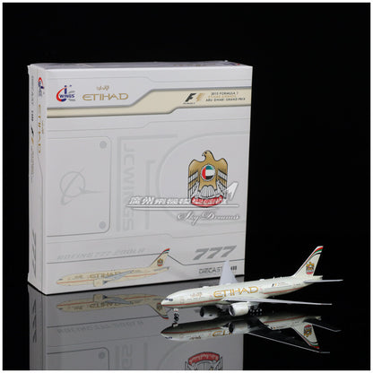 1:400 JC Wings Etihad Airways Plane B777-200LR Diecast Aircraft Model