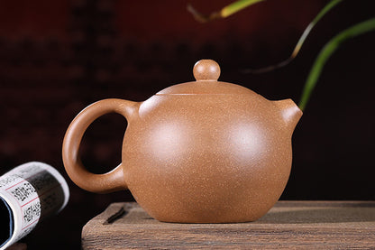 220ml Chinese Yixing Zisha Clay Pottery Handmade Flower Xishi Tea Pot Teapot
