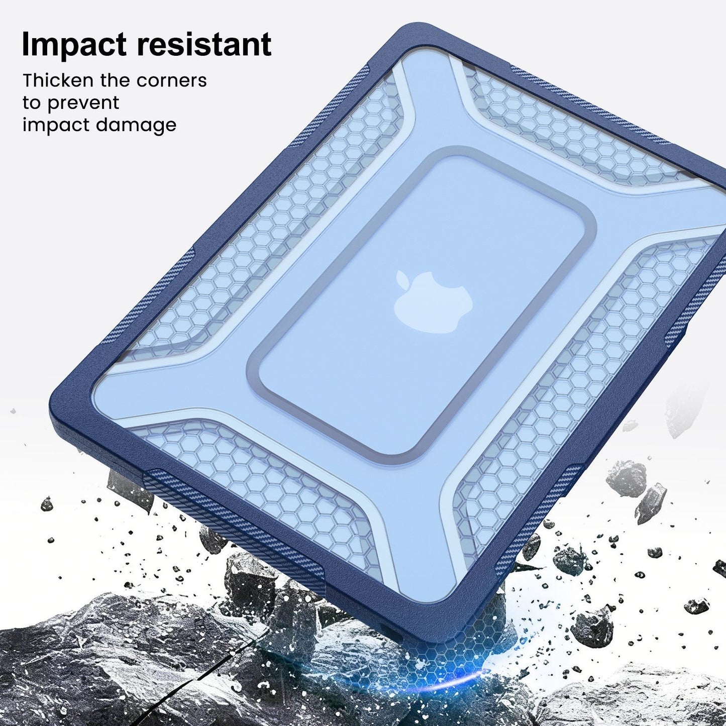 New Heavy Duty Hard Case Full Cover for Mac Book Air 13.6 2022/2024 /2025/2026