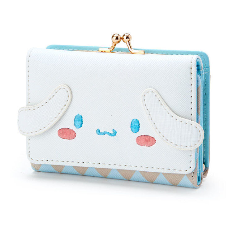 New PU Women's Wallet Cinnamoroll Style Zipper Buckle Card Bag Leather Clip