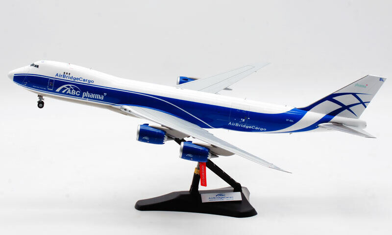 1:200 38CM JC Wings AirBridgeCargo BOEING 747-8F Aircraft Diecast Airplane Model