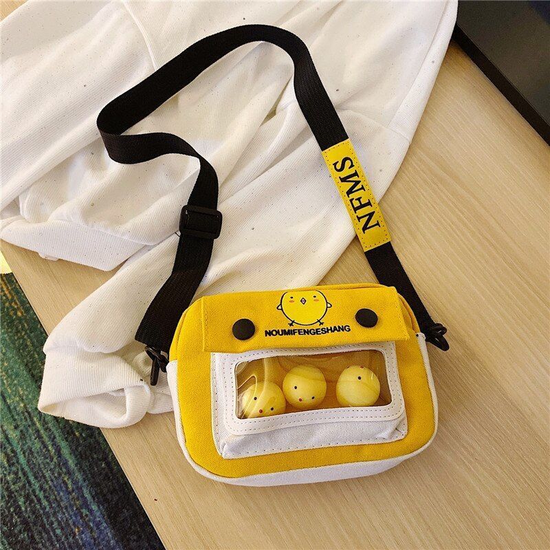 Canvas Bag Messenger Bag Shoulder Purse Shopping Handbag Crossbody 21*16*6.5 CM