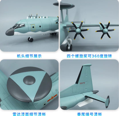 1:90 39CM China KJ-200 AWACS Early Warning Aircraft Diecast Military Plane Model