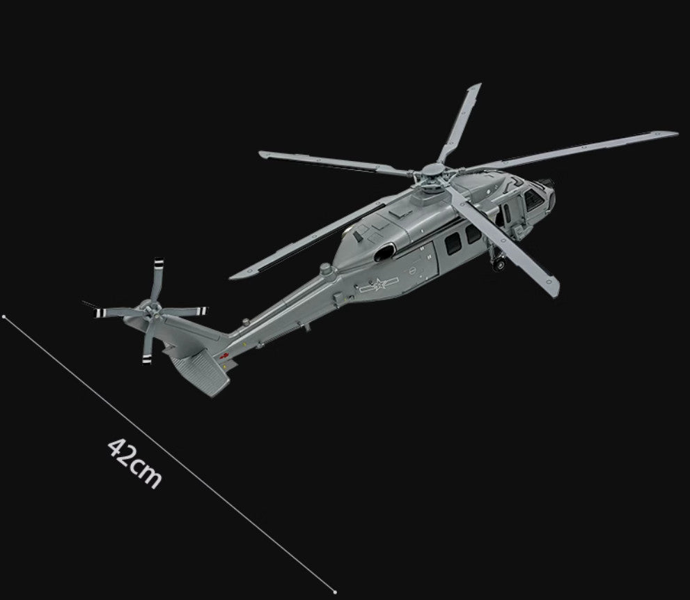 46CM 1:28 China Air Force Z-20 Helicopter Aeroplane Diecast Plane Aircraft Model
