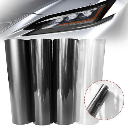 Car Headlight Stickers Tint Fog Light Taillight Smoke Black Vinyl Films 30x200cm