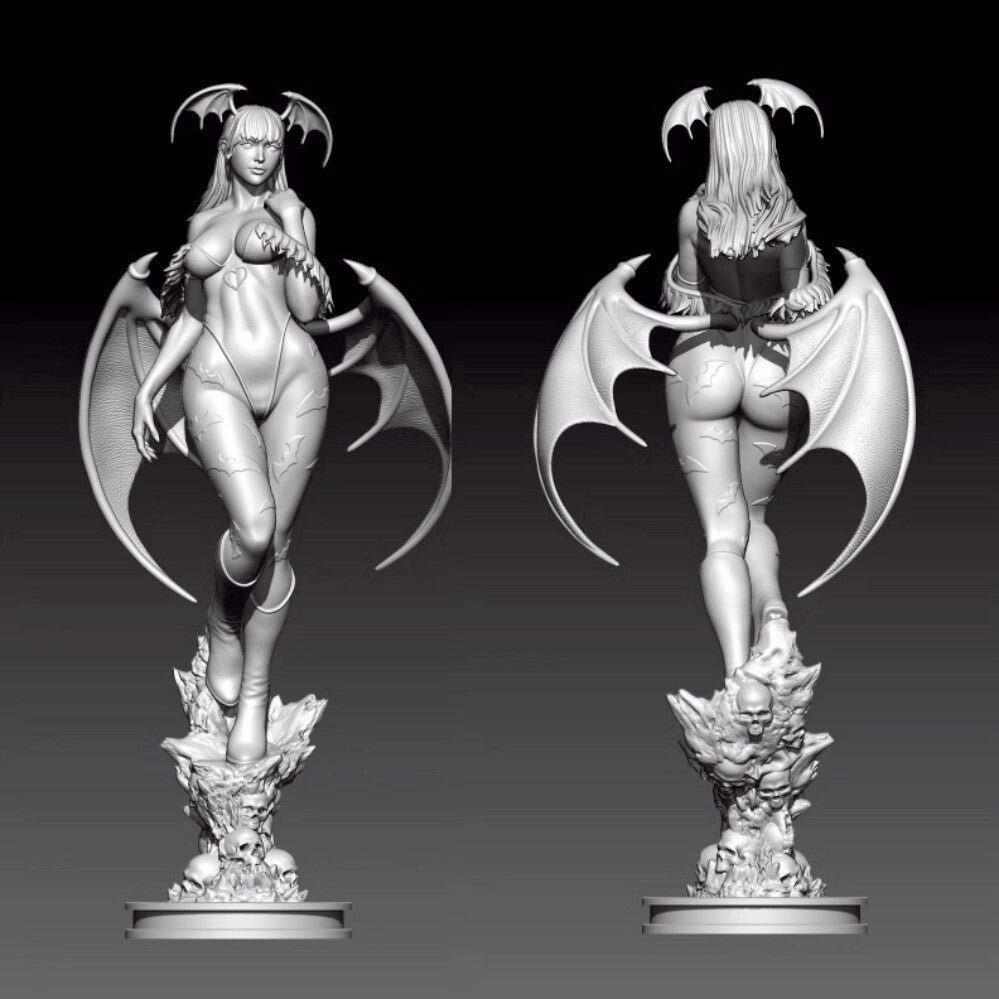 1/24 resin figure model 3D printing of Dragon Girl Warrior Unpainted Unassembled