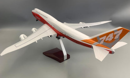 1:160 47CM BOEING 747-8 Passenger Airplane Landing Gear Resin Aircraft Model