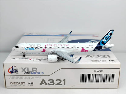 JC Wings for Airbus A321neo XLR F-WXLR Flying Xtra Long Range 1/400 Plane Model
