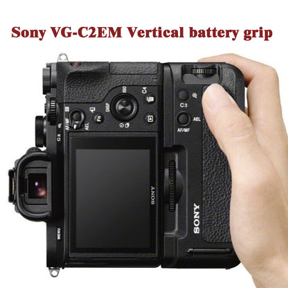 Sony VG-C2EM Battery Grip for A7II/A7rII/A7sII – Dual NP-W50, Vertical Controls