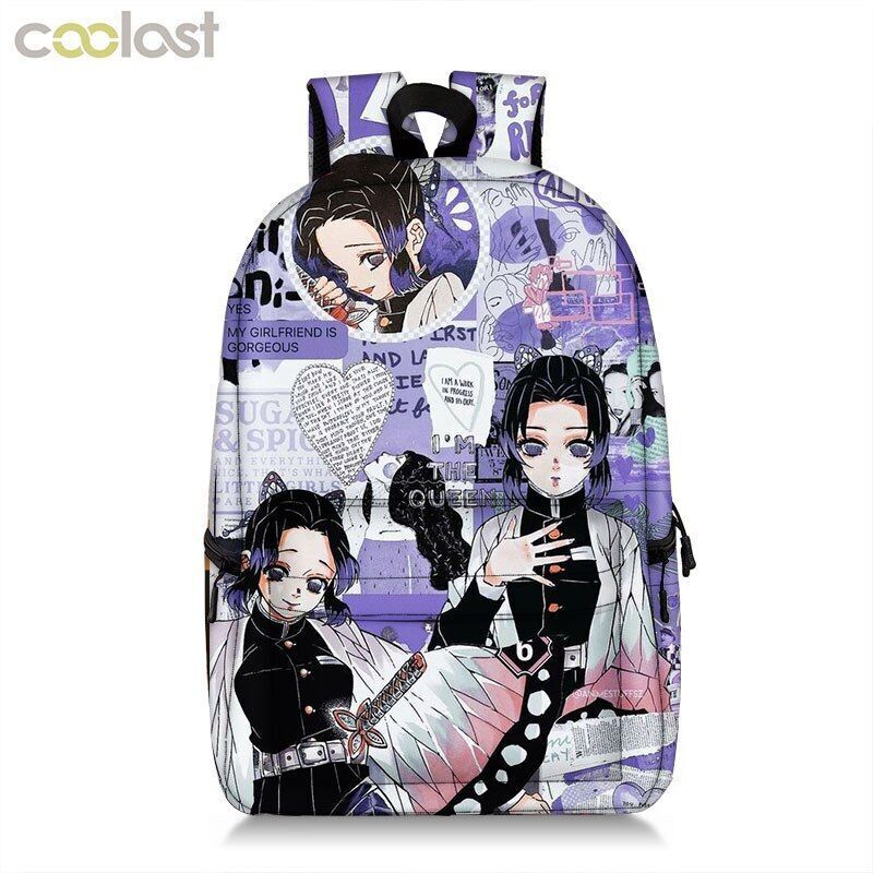 Backpack Waterproof Student School Bag Bookbag Cosplay Travel Fashion Red Purple