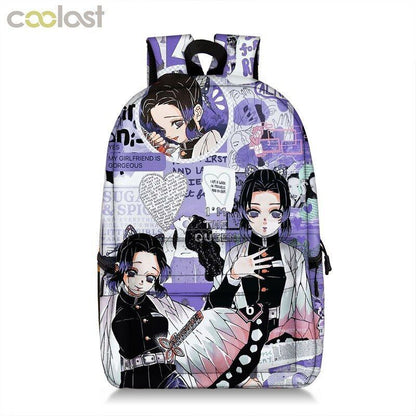 Backpack Waterproof Student School Bag Bookbag Cosplay Travel Fashion Red Purple
