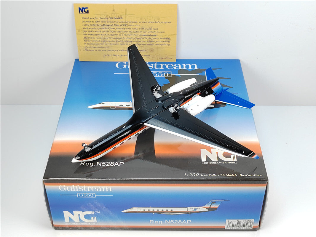 1:200 NG Model Gulfstream G550 Passenger Airplane Diecast Aircraft Model